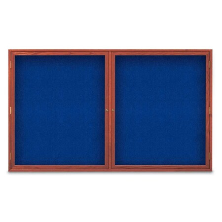United Visual Products Sliding Door Indoor Enclosed Corkboard, 7 UV9028ACSH-BRONZE-DRKSPR